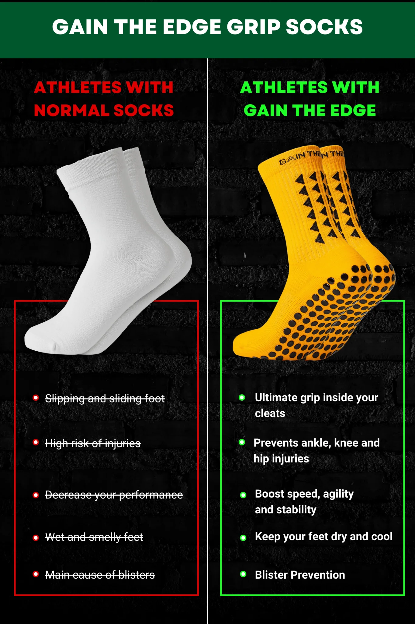 GRIP SOCKS 3.0  MidCalf Length - Orange - Image 4